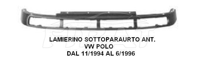 LAMIERINO SOTTOPARAURTO VW POLO 94 - 96